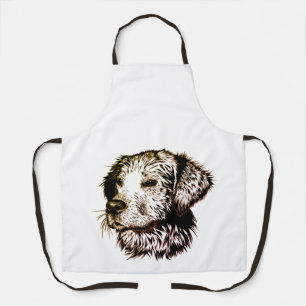 Delantal Boceto de cachorro marrón