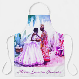 Delantal Boda afroamericano