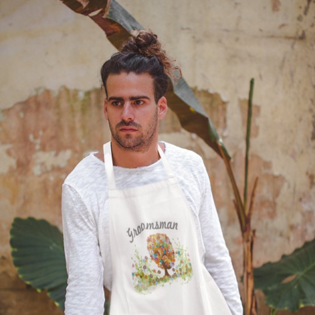 Delantal Boda de bifurcación lateral del bosque encantado (Subido por el creador)