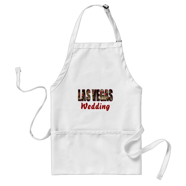 Delantal Boda de Las Vegas (Frente)