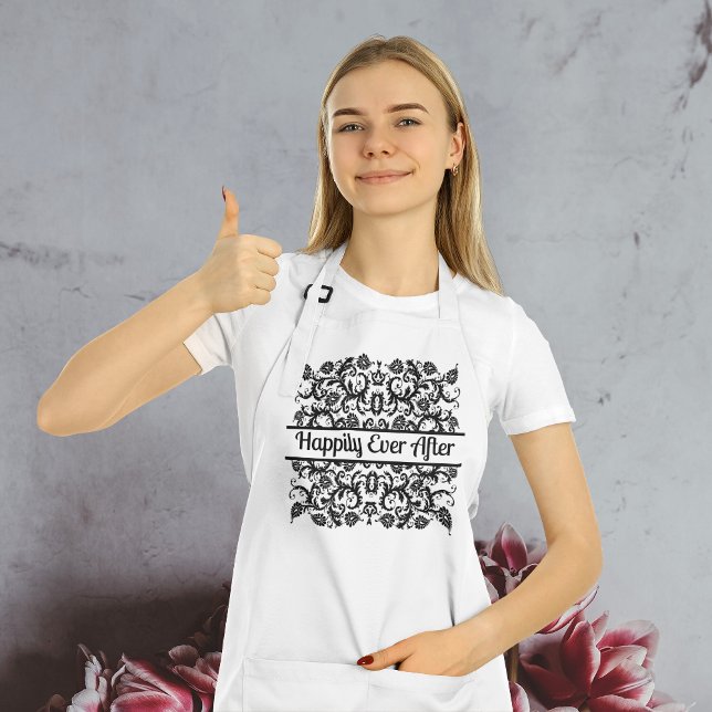 Delantal Boda floral/aniversario de cualquier color (Subido por el creador)