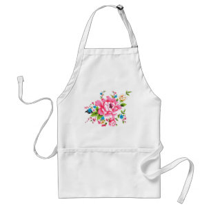 Delantal Boda Pink Peony ramo de flores
