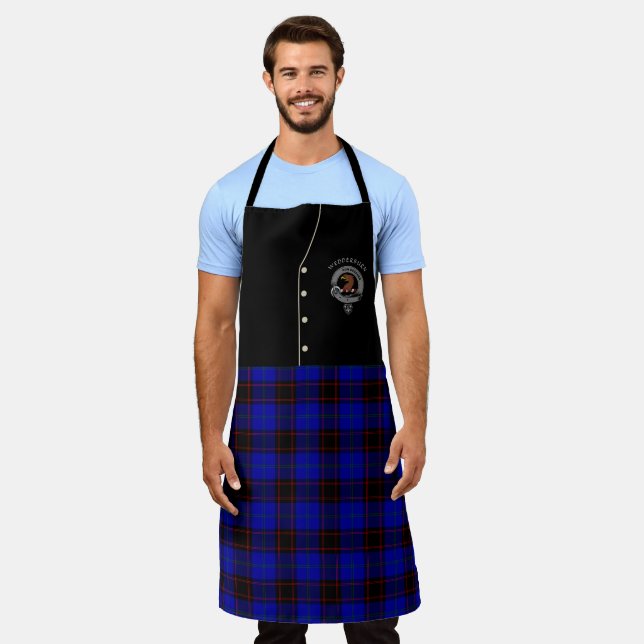 Delantal Boderburn Clan Badge & Tartan Kilt Apron (Gastado)
