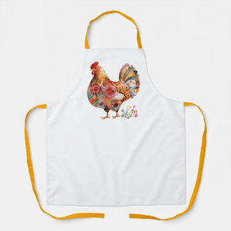 Delantal Bohemian Rooster Apron