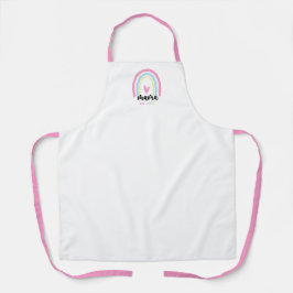 Delantal Boho Arcoíris Personalizado Mama Año de Fundación