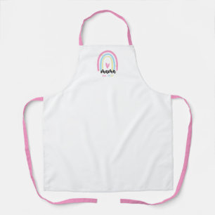 Delantal Boho Arcoíris Personalizado Mama Año de Fundación