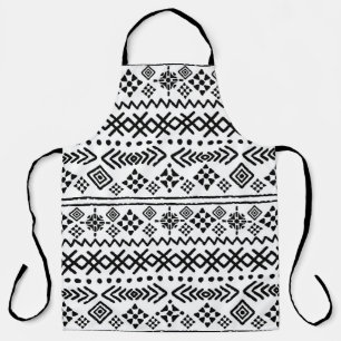 Delantal Boho de arte tribal: sin costuras geométricas.