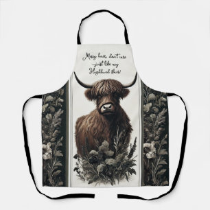 Delantal Boho Highland Cow
