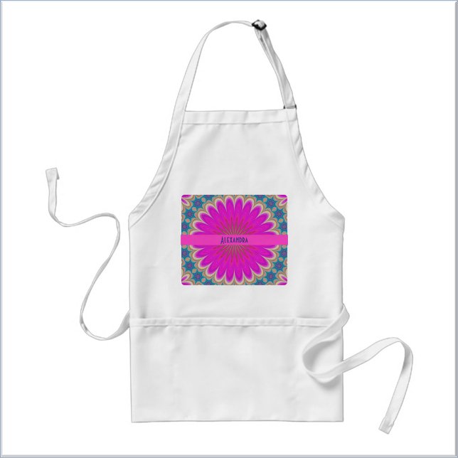 Delantal Boho Mandala Rosa Caliente (Subido por el creador)