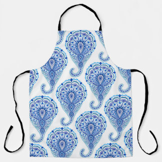 Delantal Boho Moda Paisley Seamless Oriental