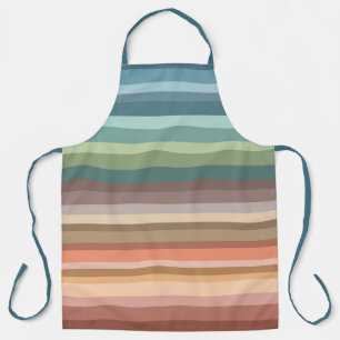 Delantal Boho Modern Chic Rayas 
