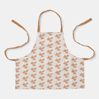 Delantal Boho Naranja Flores Niños Apron