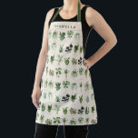 Delantal Boho Plant Mom Illustration Art Personalized Name<br><div class="desc">A charming illustrated apron featuring a grid of watercolor-style houseplants in lush shades of green. Perfect for plant lovers, gardeners, and anyone who enjoys cooking or crafting in style. The soft botanical palette and clean layout make it a beautiful, practical gift for birthdays, Mother’s Day, or housewarmings. Personalize the name...</div>
