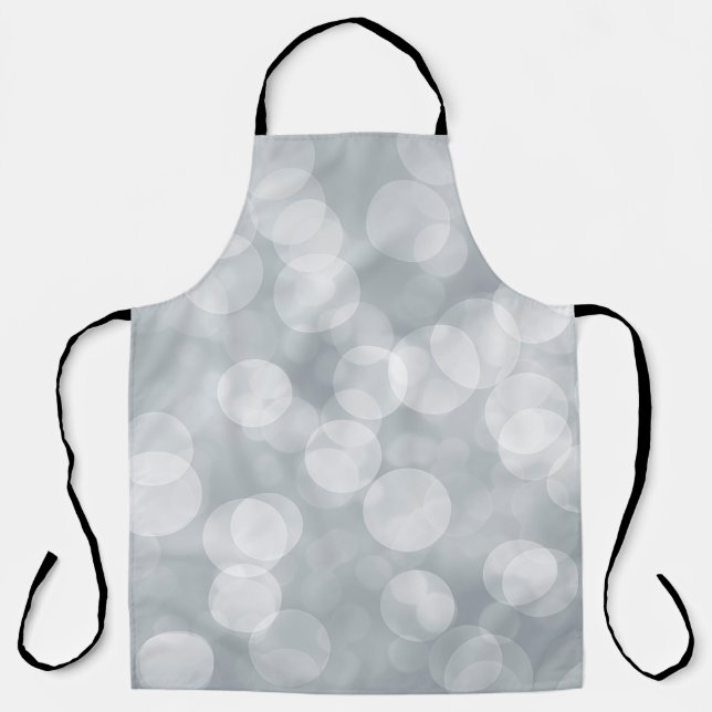 Delantal Bokeh silver grey overlay (Anverso)