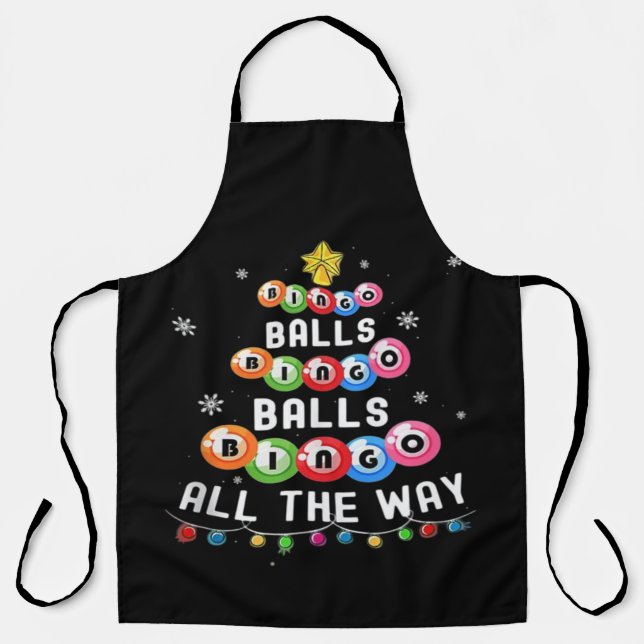 Delantal Bolas de Bingo Bingo Todo el Camino (Anverso)