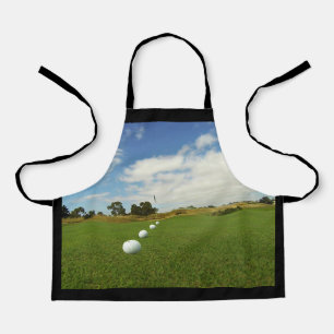 Delantal Bolas De Golf En El Ápron Verde, Niños Impresión C