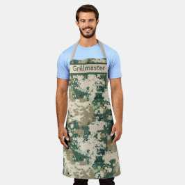 Delantal Bold Camo Print Kitchen & Grill Gear