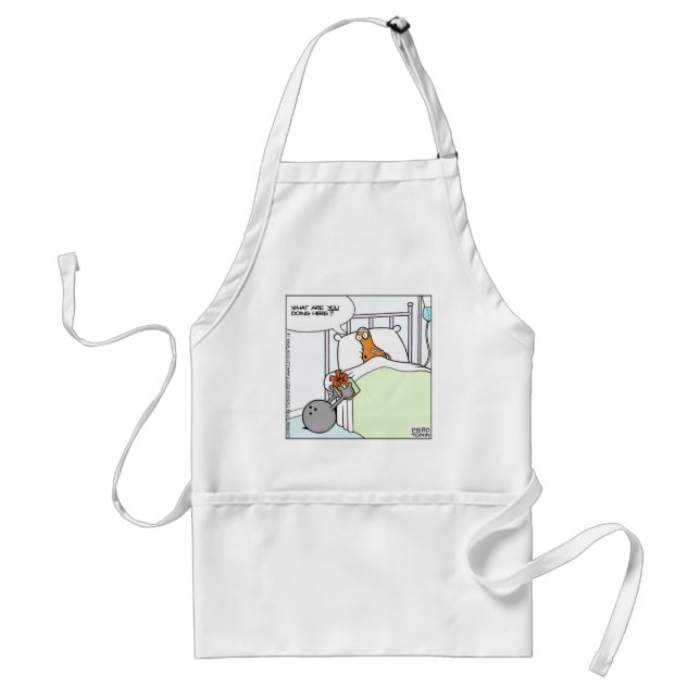 Delantal Boliche Hospital Graciosos Tees Cards Mugs Regalos (Frente)