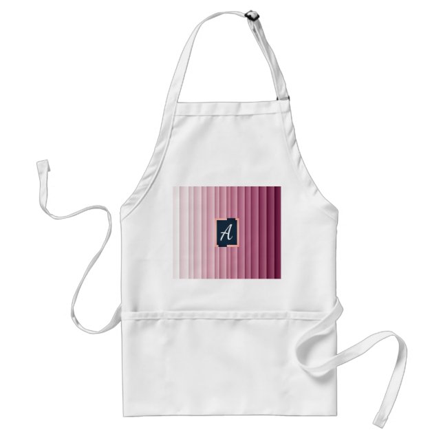 Delantal Bolsa de presupuesto vertical con gradiente rosa y (Frente)