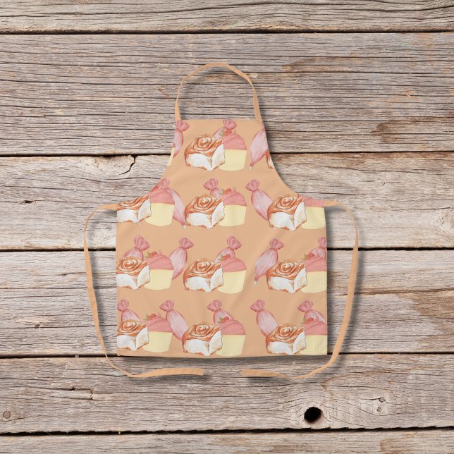 Delantal Bolsas de bollería, panecillos de canela y melocot (Subido por el creador)