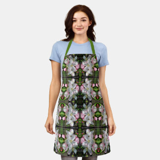 Delantal Bonito Crabapple Spring Flower Blossoms Resumen