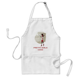 Delantal bonito del cocinero de los chicas