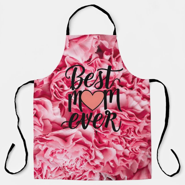 Delantal Bonito Elegante Mejor Mamá De La Historia (Anverso)
