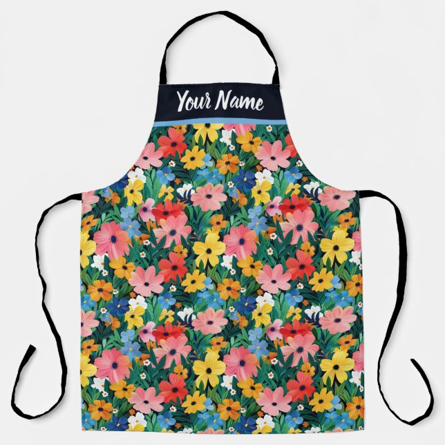 Delantal Bonito en Apron, Personalizado de primavera (Anverso)