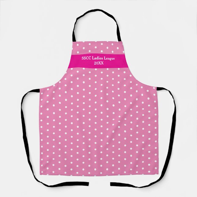 Delantal Bonito en Apron, Personalizado rosa (Anverso)