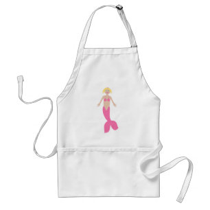 Delantal Bonito Fantasía rosa Mermaid