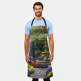 Delantal bonito jardín