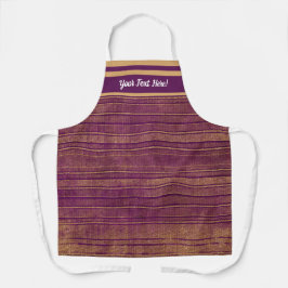 Delantal Bonito Naranja quemado Burgundy Disturbios con pro