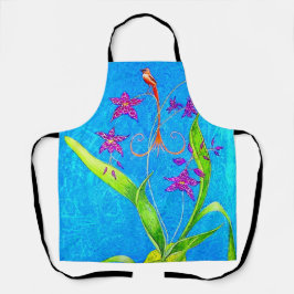 Delantal Bonito Pequeña Orquídea