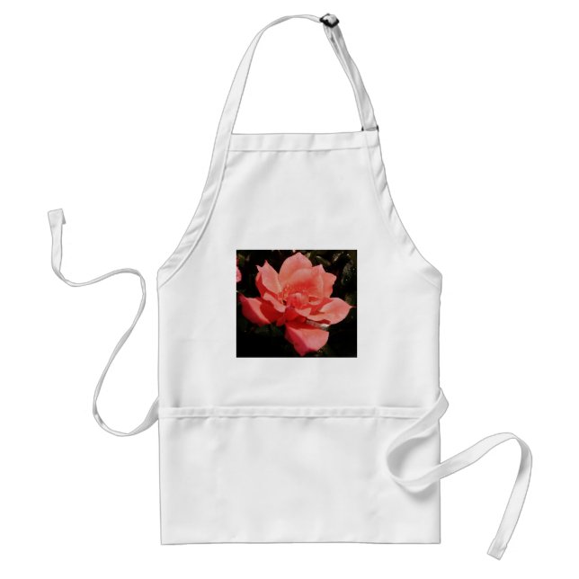 Delantal Bonito Rosa Rosa Rosa floral (Frente)