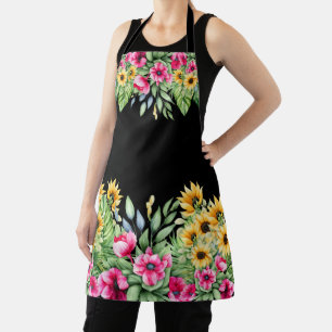Delantal Bonito Sunflower Tropical Floral