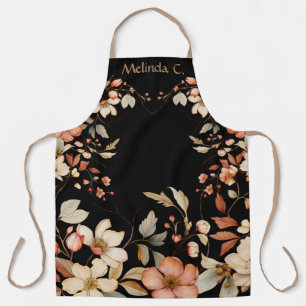 Delantal Bonito Tone Watercolor Floral Diseño Apron