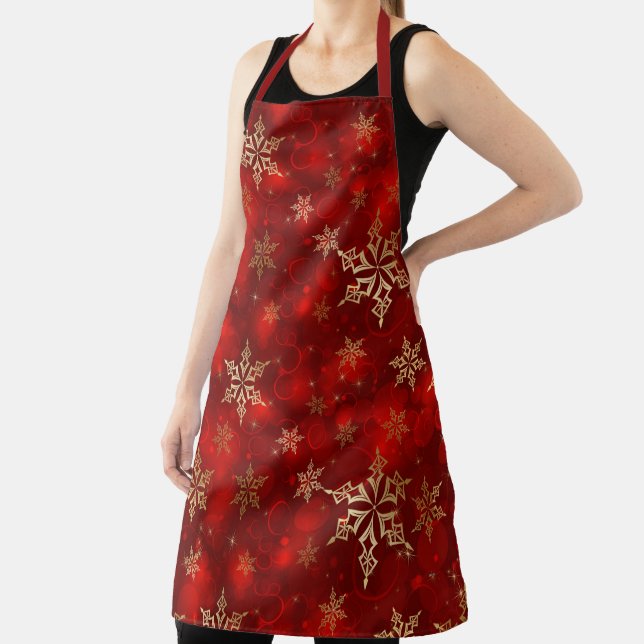 Delantal Bonitos Navidades Holiday Hostess Gift Apron (in situ)