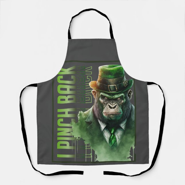 Delantal Bono Chimp Gangsta Apron "I Pinch Back" (Anverso)