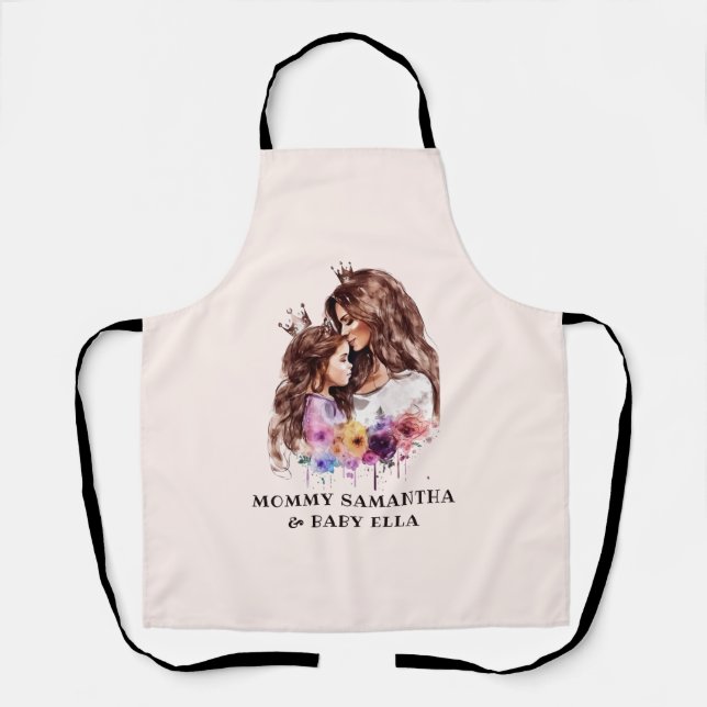 Delantal Bono de mamá y hija Adorable (8) (Anverso)