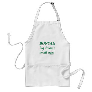 Delantal Bonsais, pequeño diseño de los árboles de los