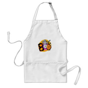 Delantal Boo con fantasma y calabaza