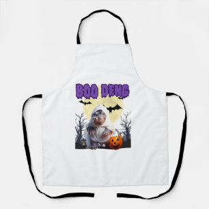 Delantal Boo Deng Moo Deng Cute Baby Pygmy Hippo Halloween