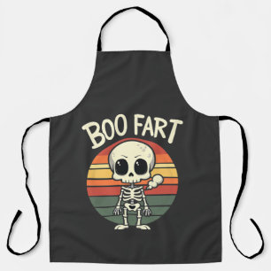 Delantal Boo fart Funny Spooky Pastel Ghost Gótico Retro