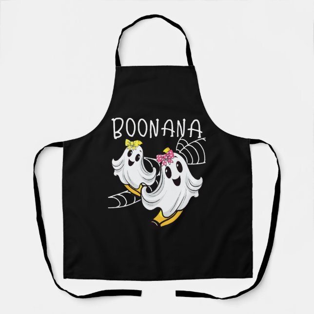 Delantal Boonana Fantasma Lindo Banana Halloween (Anverso)