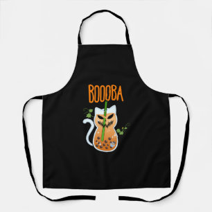 Delantal Boooba Kawaii Boba Bebe Tea Cat Lover Halloween G