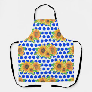 Delantal Bordados florales de girasol