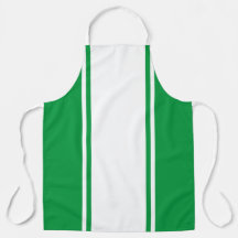 Bordes verdes brillantes de banda vertical blanca 