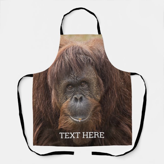 Delantal Borneo Orangutan Beautiful Photography (Anverso)