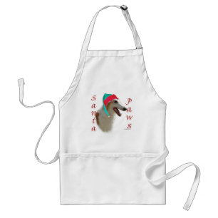 Delantal Borzoi Santa Paws