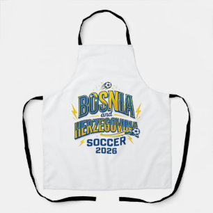 Delantal Bosnia y Herzegovina Fútbol 2026 Fútbol Negrita Co